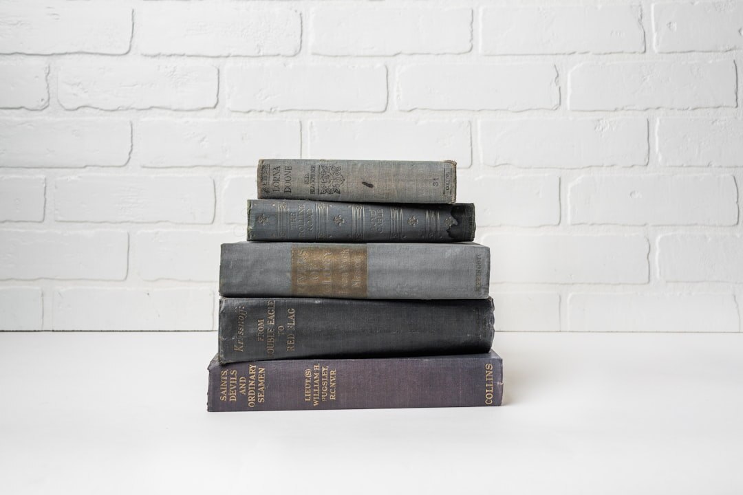 stack of mystery novels